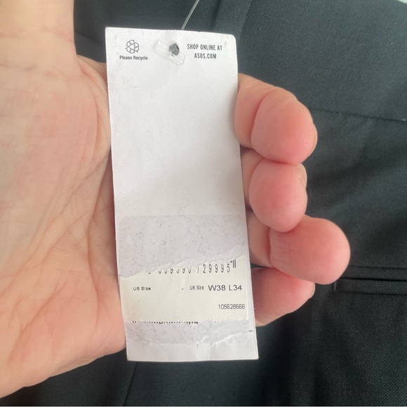 NWT ASOS DESIGNS Black pants Size 38 x 34 - Picture 10 of 11